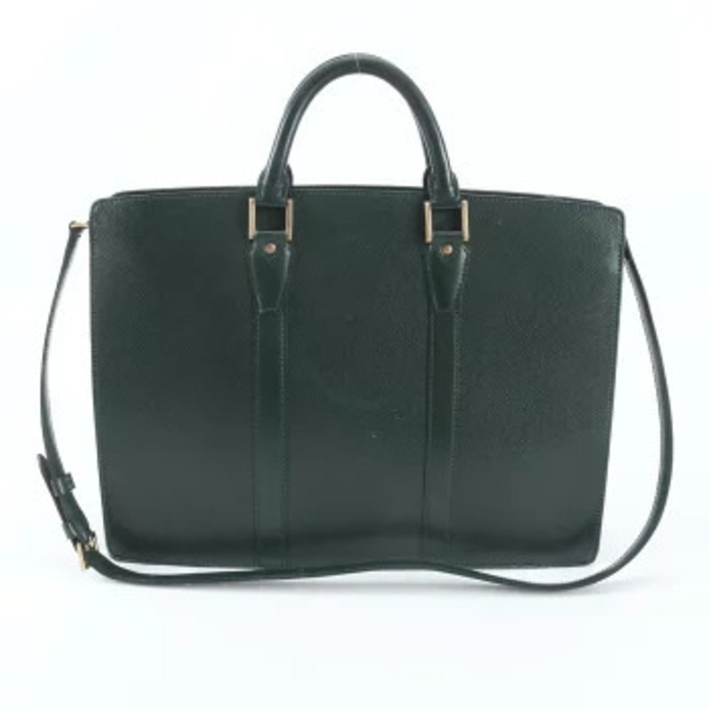 Louis Vuitton Taiga Porte Documents Rosan Bag Crossbody Bag Leather Blue
